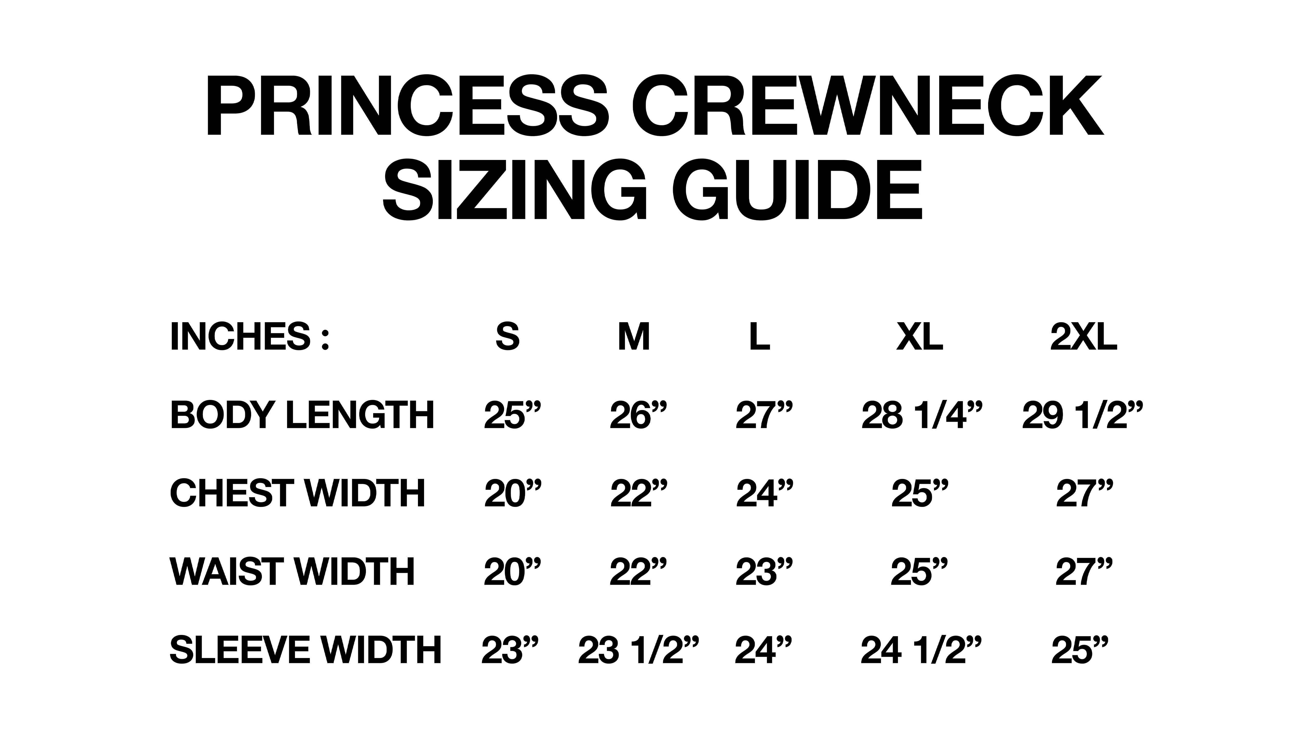 princess crewneck