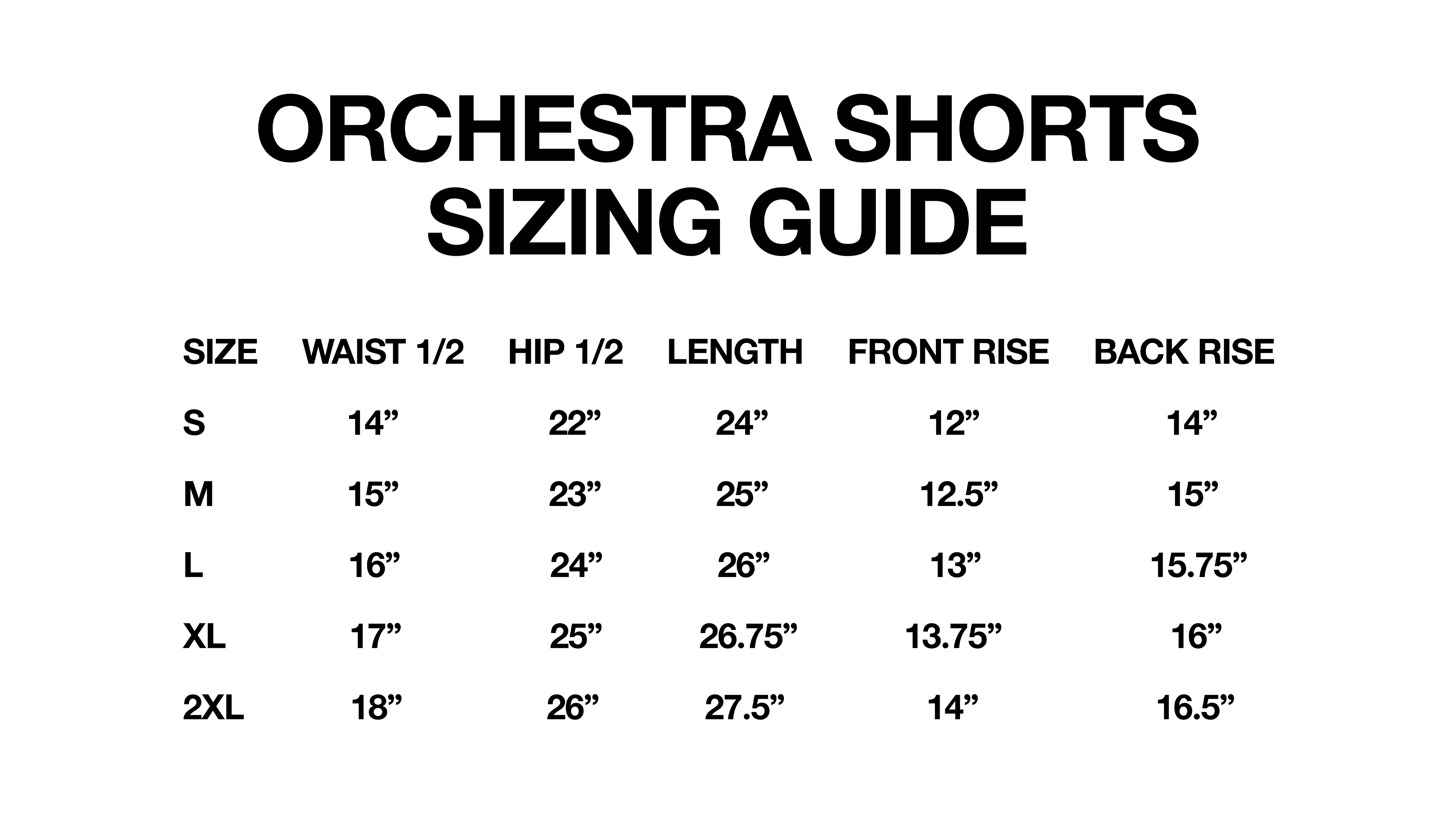 orchestra shorts